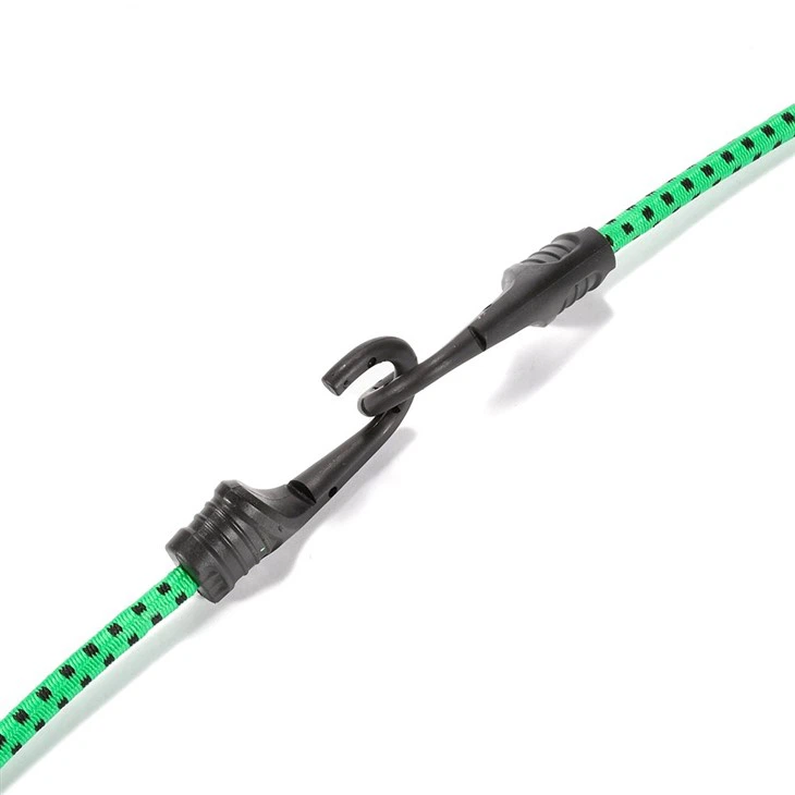 Stretch Elastic Strap Bungee Cord With Black Plastic Hook