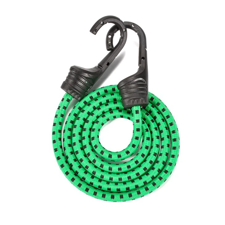 Stretch Elastic Strap Bungee Cord With Black Plastic Hook