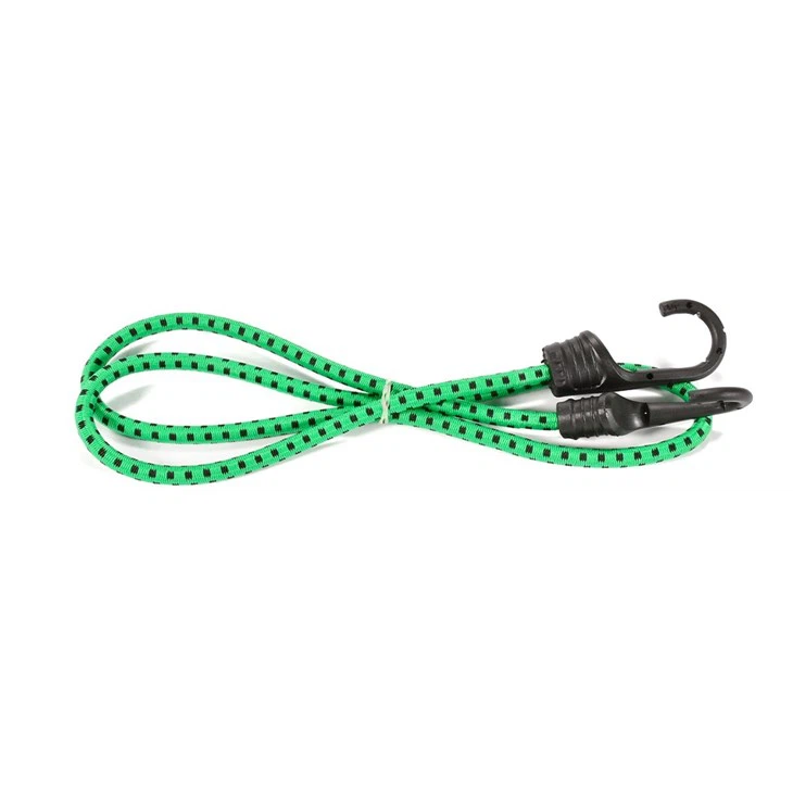 Stretch Elastic Strap Bungee Cord With Black Plastic Hook